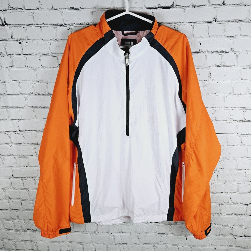FOOTJOY | half zip pullover windbreaker lined golf jacket